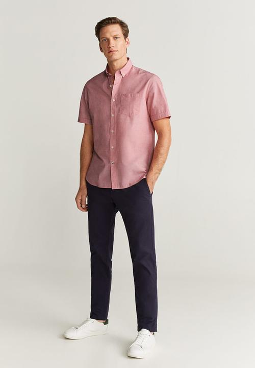 MANGO - Ginza shirt - red