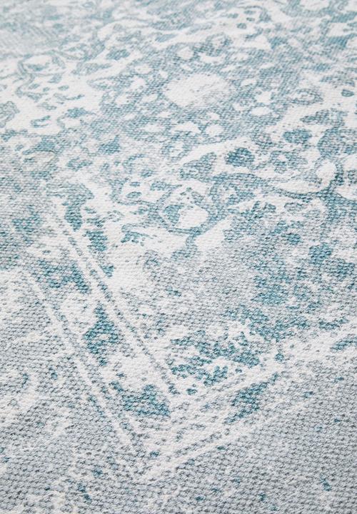 Sixth Floor - Antique printed rug - blue