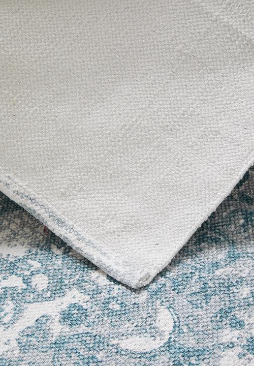 Sixth Floor - Antique printed rug - blue
