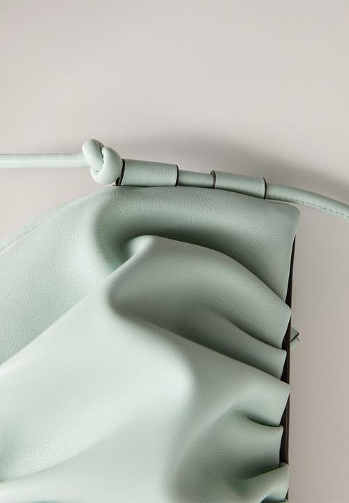 MANGO - Bag greta - light pastel green