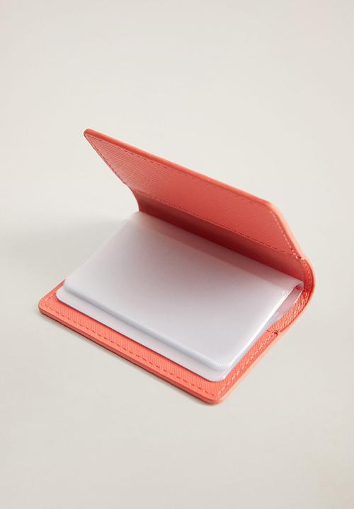 MANGO - Lole card holder - coral red
