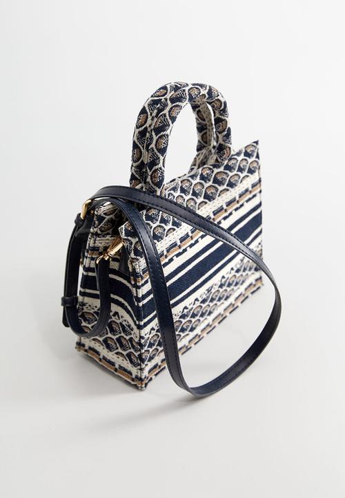 MANGO - Cavas bag - medium blue