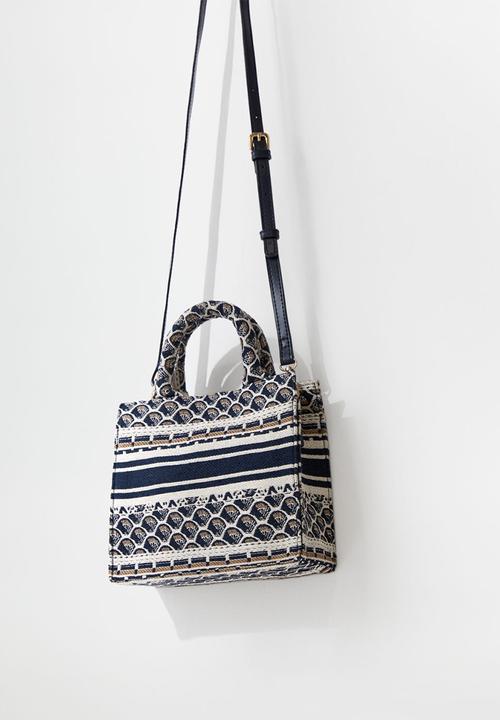 MANGO - Cavas bag - medium blue