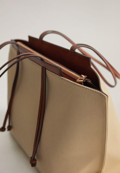 MANGO - Elba bag - medium brown