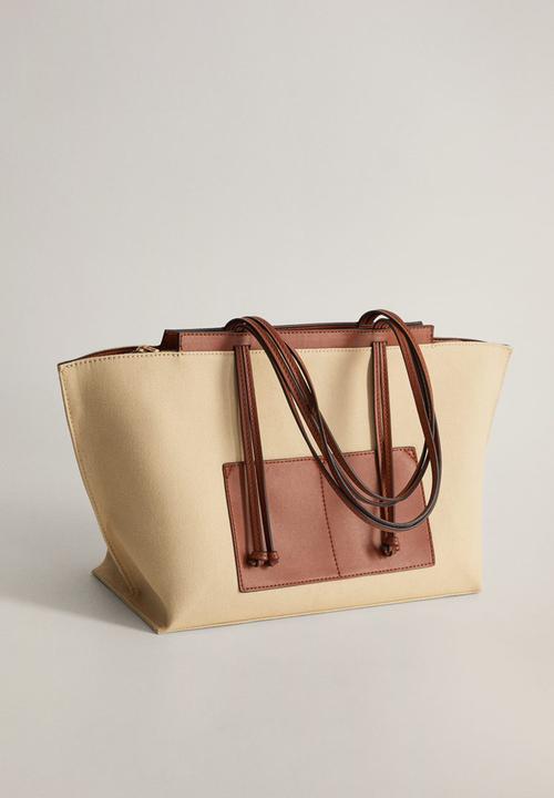MANGO - Elba bag - medium brown