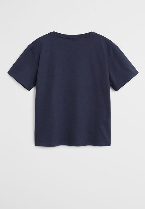 MANGO - T-shirt groovy - navy