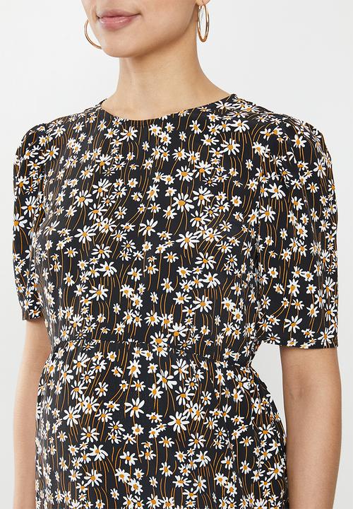Glamorous - Maternity daisy midi tea dress - multi