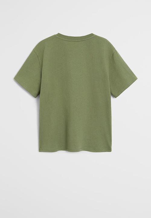 MANGO - T-shirt king - khaki