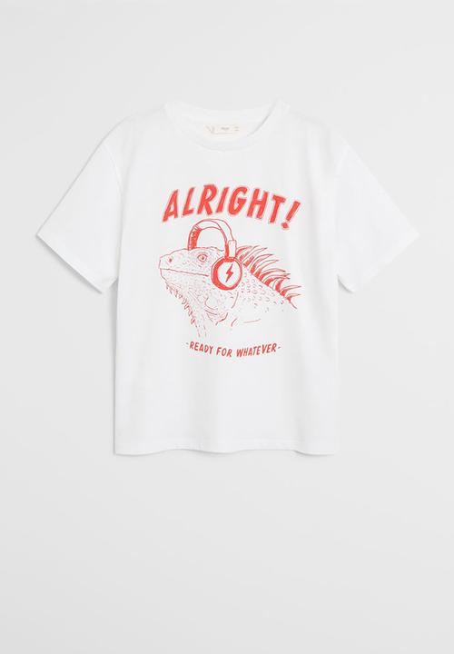 MANGO - T-shirt king - off white