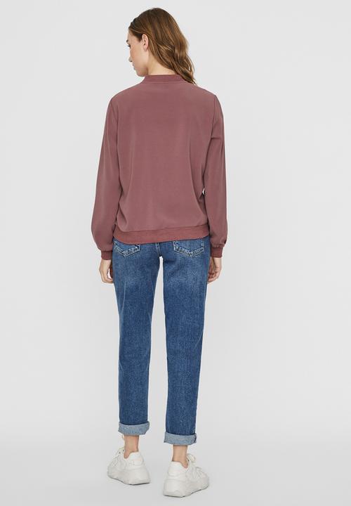 Vero Moda - Coco long sleeve bomber - rose brown