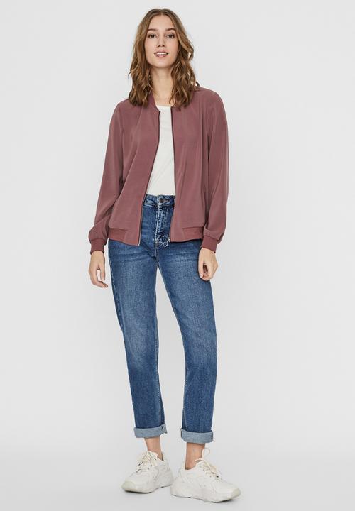 Vero Moda - Coco long sleeve bomber - rose brown