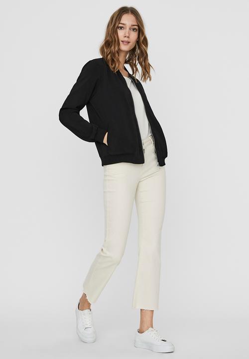 Vero Moda - Coco long sleeve bomber - black