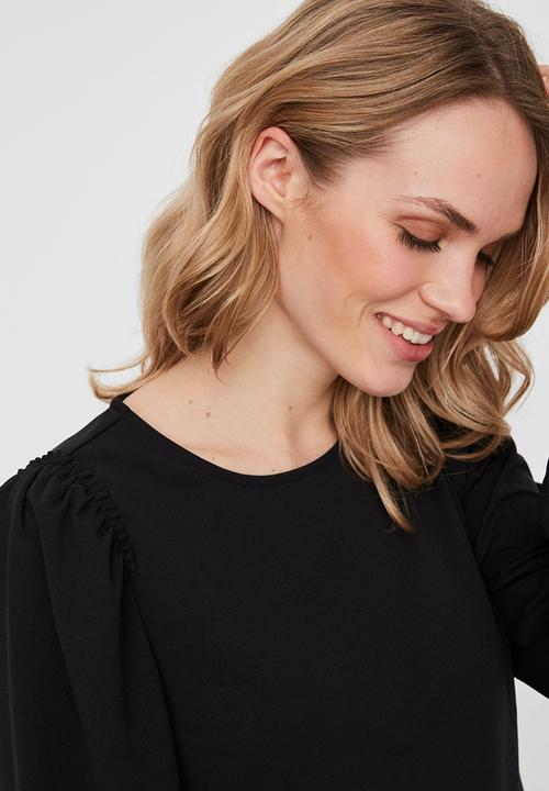 Vero Moda - Maria long sleeve top - black