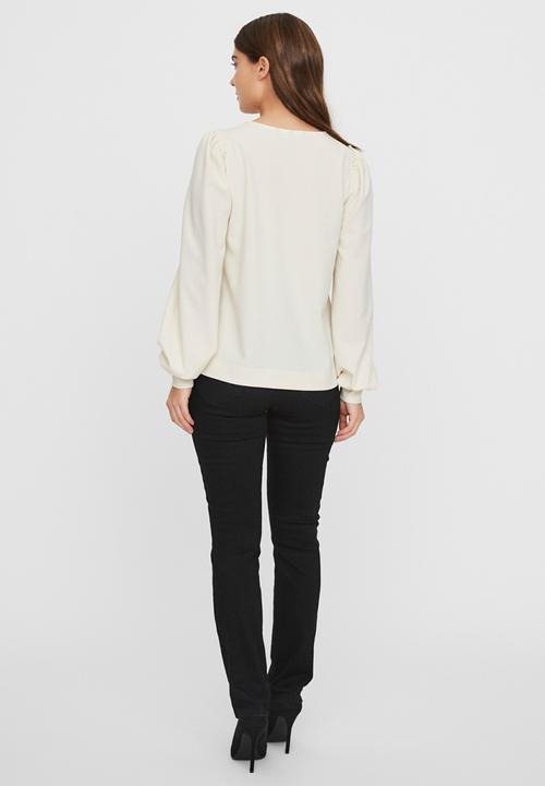 Vero Moda - Maria long sleeve top - birch