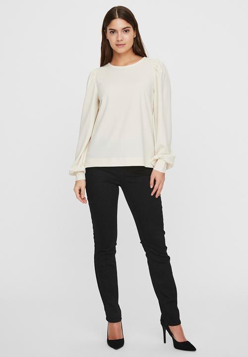Vero Moda - Maria long sleeve top - birch