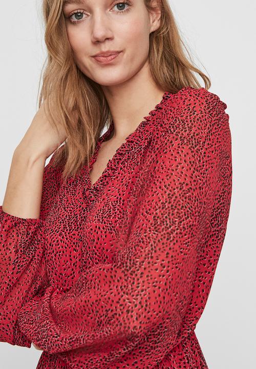 Vero Moda - Cassie long sleeve layer maxi dress vip - jazzy cassie