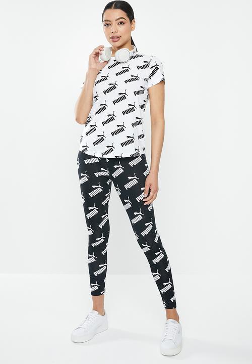 PUMA - Amplified leggings - black & white