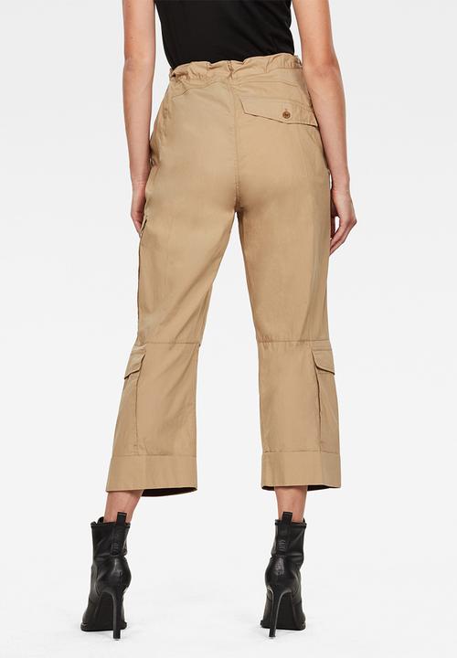 G-STAR - 3d utility high loose crop pant - carton