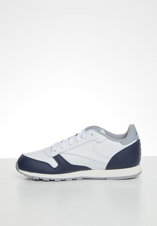 Reebok - Classic leather - white /navy /cyan /chalk