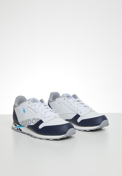 Reebok - Classic leather - white /navy /cyan /chalk