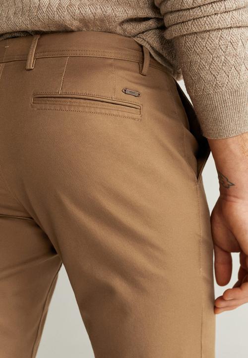 MANGO - Borne6 trousers - medium brown
