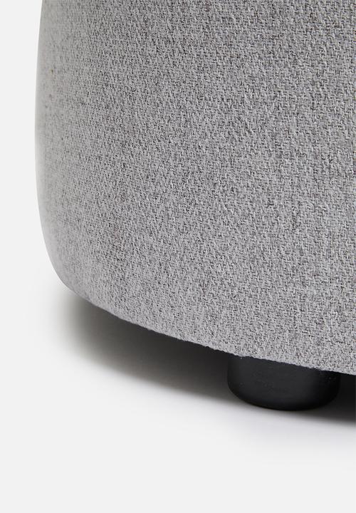Sixth Floor - Alder large ottoman - grey