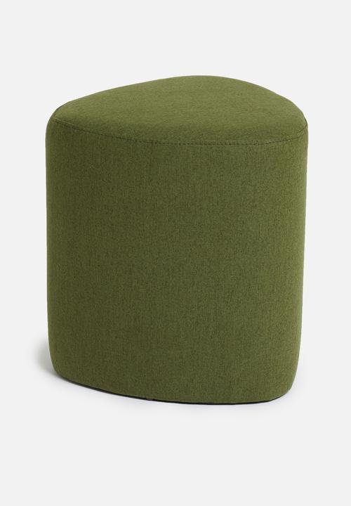 Sixth Floor - Alder small ottoman - olive