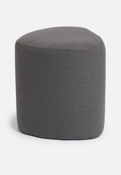 Sixth Floor - Alder small ottoman - grey