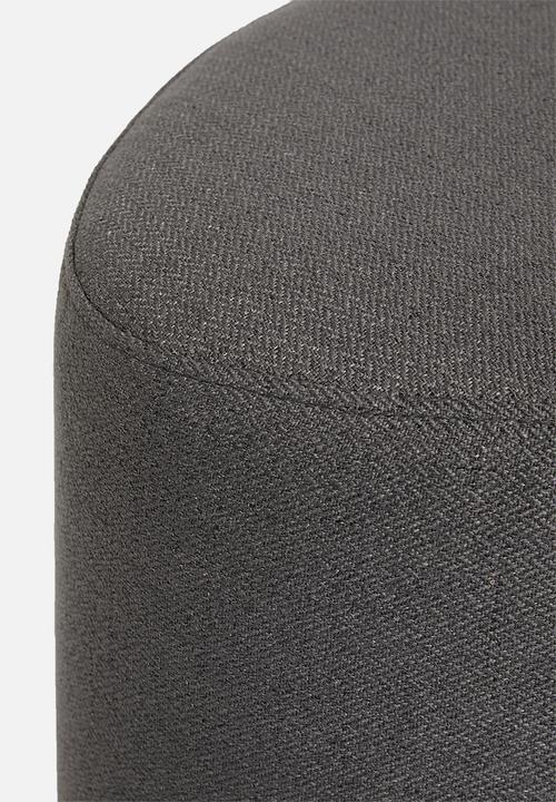 Sixth Floor - Alder small ottoman - grey