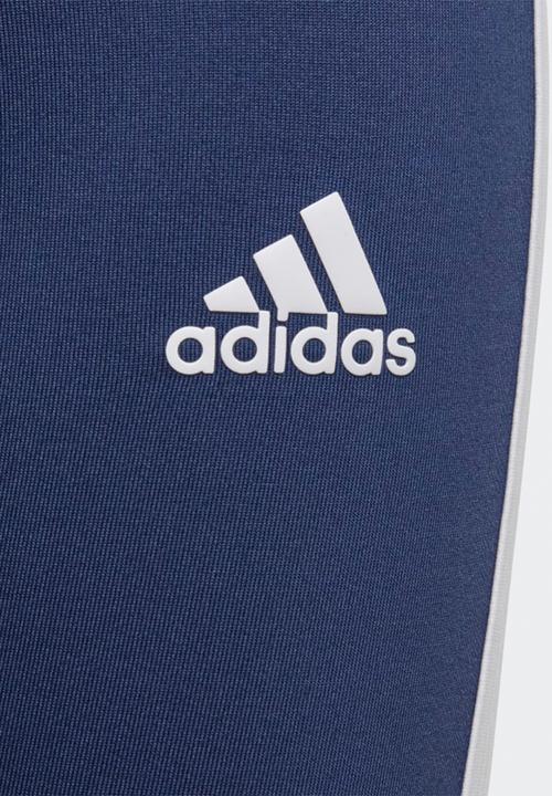 adidas Performance - 3 stripe leggings - blue