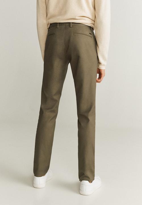 MANGO - Borne6 trousers - beige & khaki