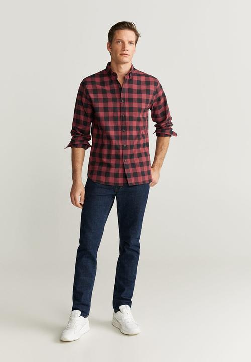 MANGO - Claude shirt - red