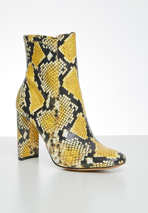 ALDO - Aurellane boot - yellow & black 
