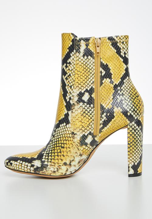 ALDO - Aurellane boot - yellow & black 