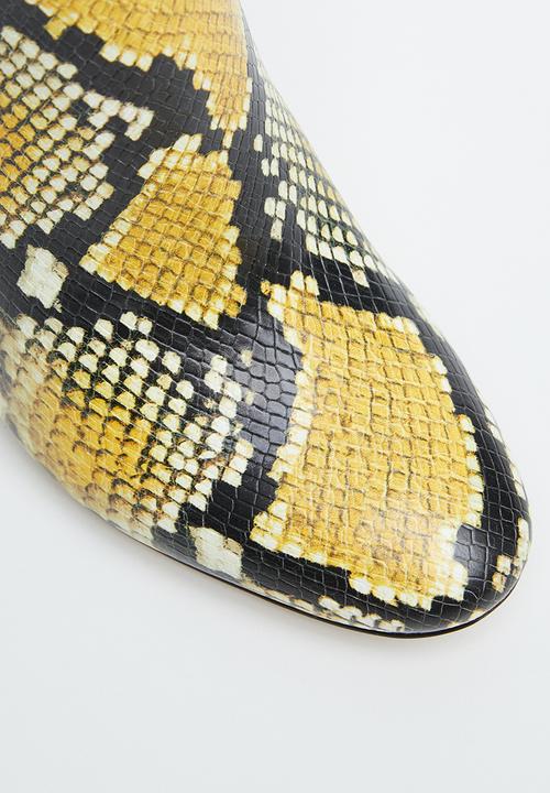 ALDO - Aurellane boot - yellow & black 