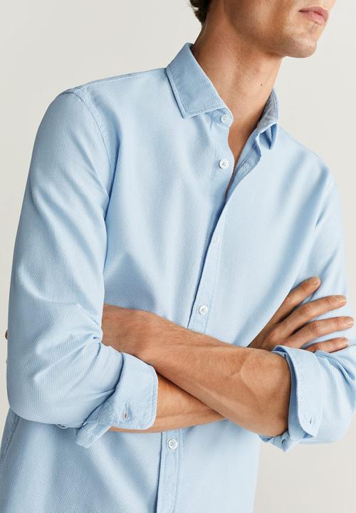 MANGO - Arthur shirt - pastel blue
