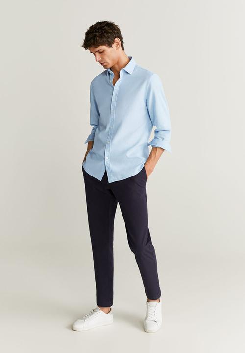 MANGO - Arthur shirt - pastel blue
