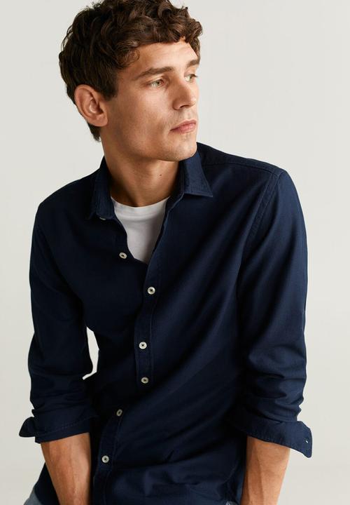MANGO - Arthur shirt - navy