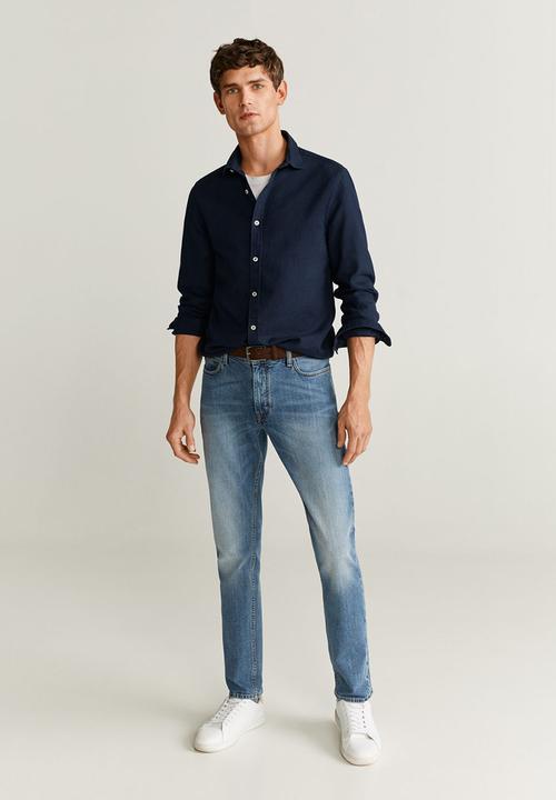 MANGO - Arthur shirt - navy