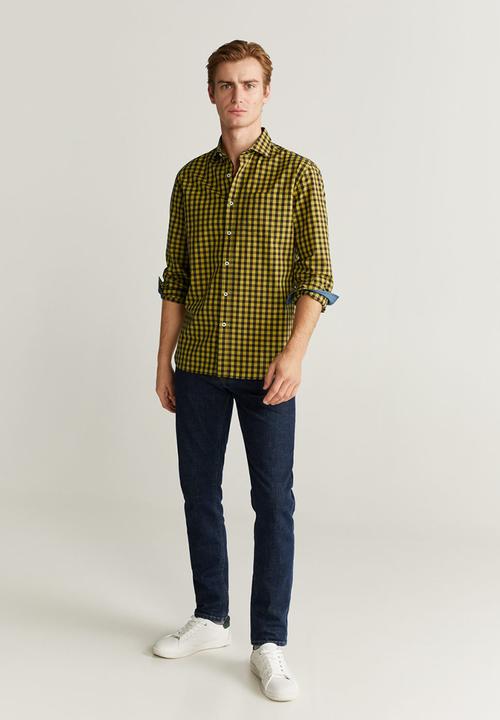 MANGO - Pair shirt - yellow