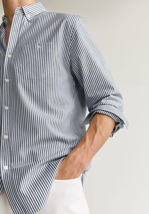 MANGO - Kodak shirt - navy