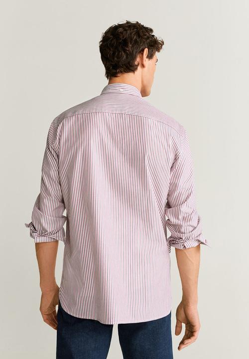 MANGO - Kodak shirt - dark red