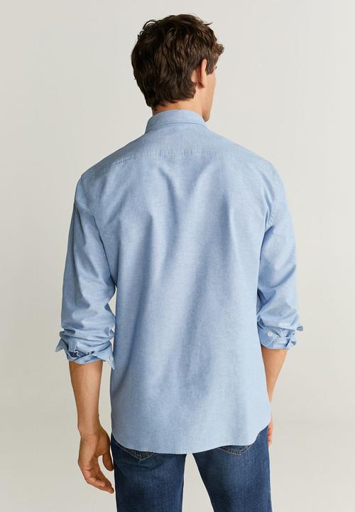 MANGO - Oxford shirt - pastel blue