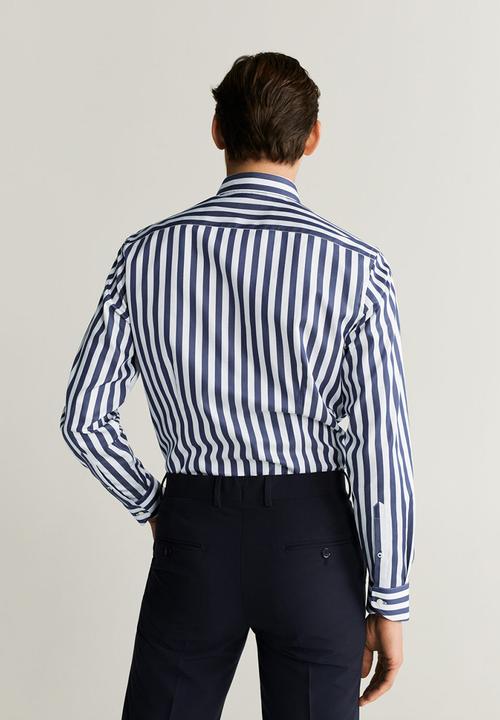 MANGO - Roca shirt - pastel grey