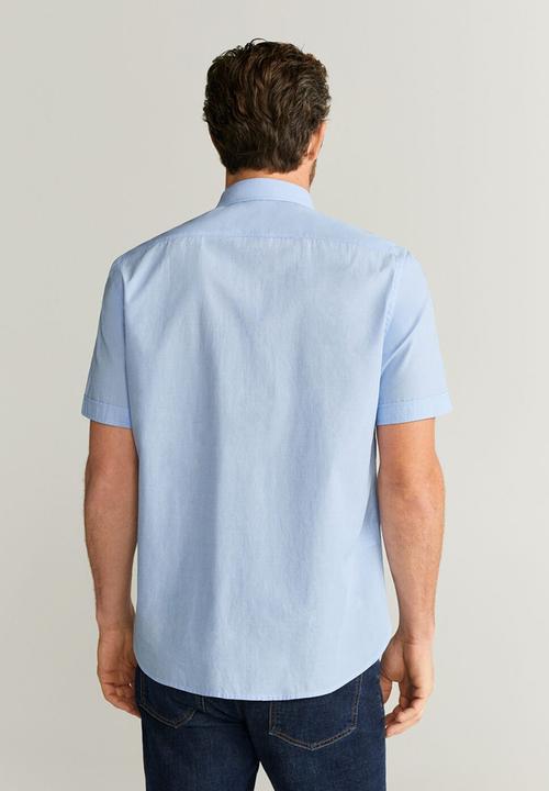 MANGO - Ginza-h shirt - pastel blue