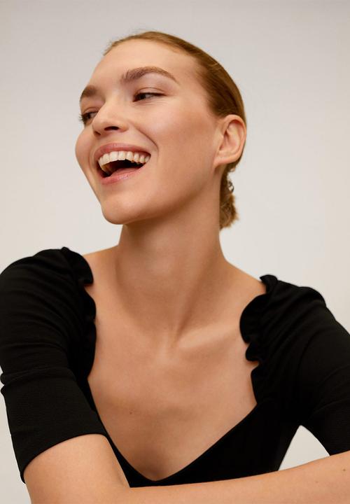 MANGO - Citronen jumpsuit - black