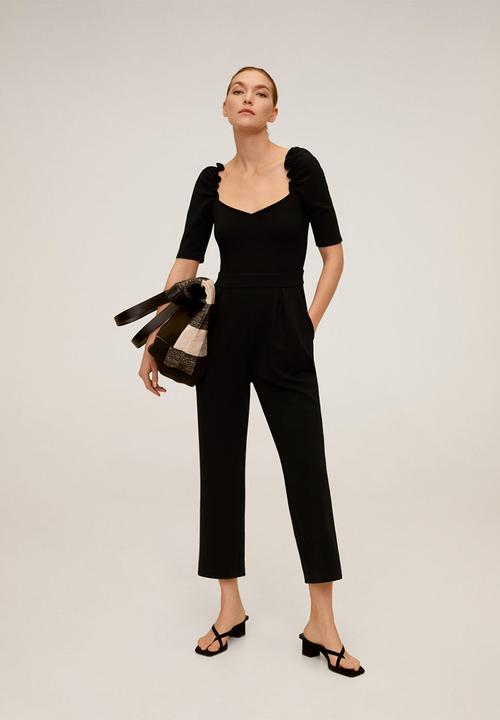 MANGO - Citronen jumpsuit - black