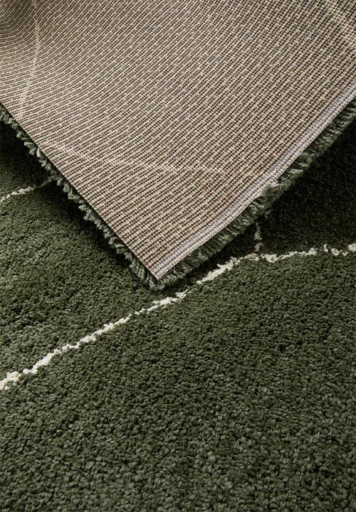 Fotakis - Royal nomadic shaggy rug - jungle green & beige