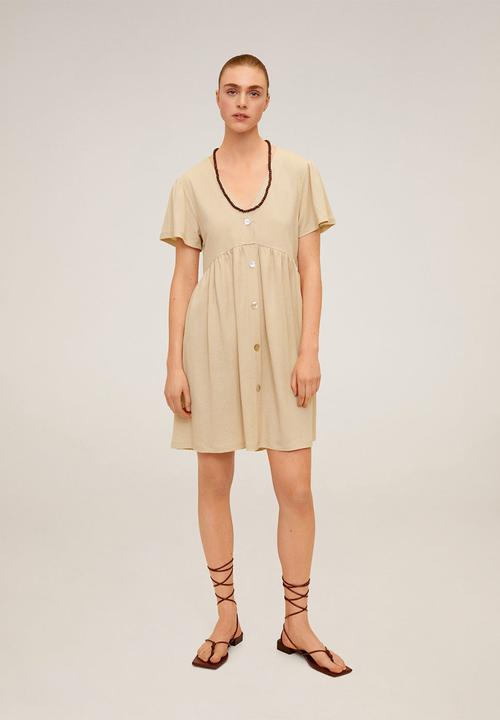 MANGO - Dress thalia - beige