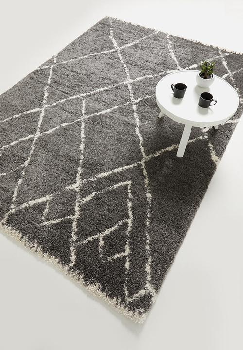 Fotakis - Royal nomadic shaggy rug - grey triangles